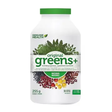 Genuine Health | Greens+  Original Unsweetened Natural Flavour Powder 208g