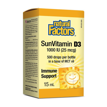 Natural Factors | SunVitamin D3 1000IU Drops