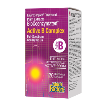 Natural Factors | Biocoenzymated Active B Complex 120 Vegetarian Capsules