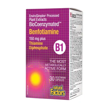 Natural Factors | BioCoenzymated B1 Benfotiamine 150mg  Veggie Caps