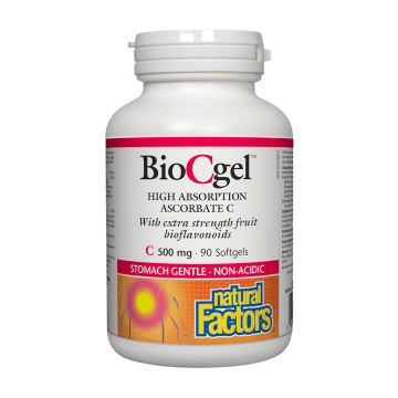 Natural Factors | BioCgel 500mg High Absorption Ascorbate C Softgels