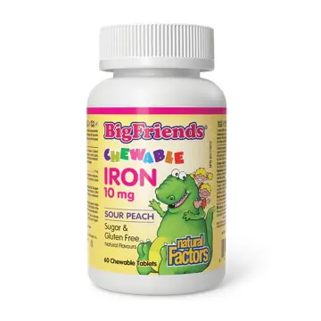 Natural Factors | Big Friends 10mg Chewable Iron Tablets