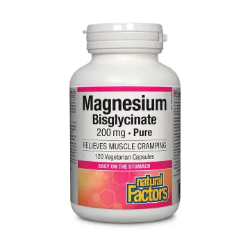 Natural Factors | Magnesium Bisglycinate 200mg Veggie Caps