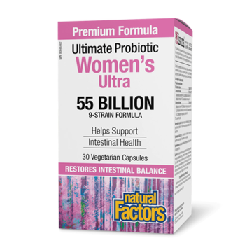 Natural Factors | Women's Ultra 55 Billion Probiotic 30 Vegetarian Capsules