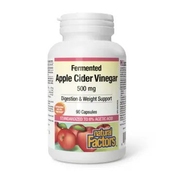 Natural Factors | Fermented Apple Cider Vinegar 500 mg Capsules