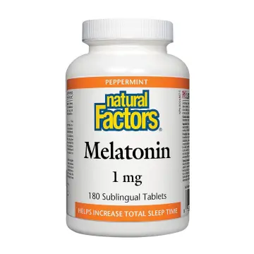 Natural Factors | Melatonin 1mg Peppermint Flavour Sublingual Tablets