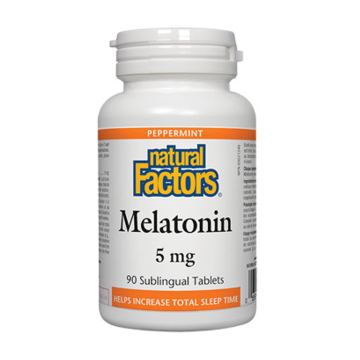Natural Factors | Melatonin 5mg Peppermint Flavour Sublingual Tablets