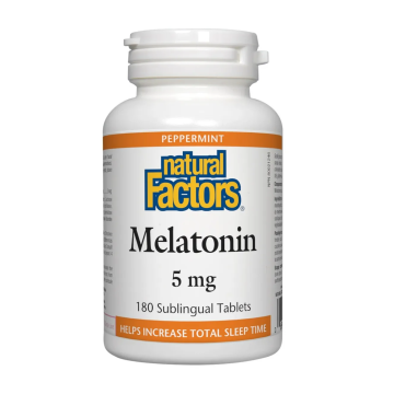 Natural Factors | Melatonin 5mg Sublingual Tablets 180's
