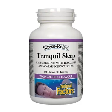 Natural Factors | Tranquil Sleep Tropical Fruit Flavour Chewable Tablets