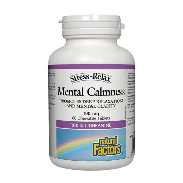 Natural Factors | Mental Calmness 100mg L-Theanine Chewable Tablets