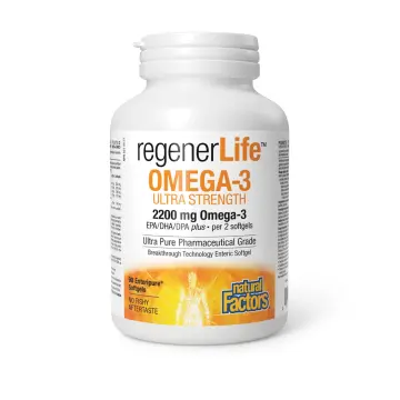 Natural Factors | Regenerlife Ultimate Strength Omega-3 Softgels