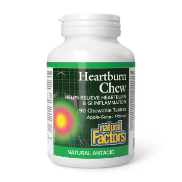 Natural Factors | Heartburn Chew 90's