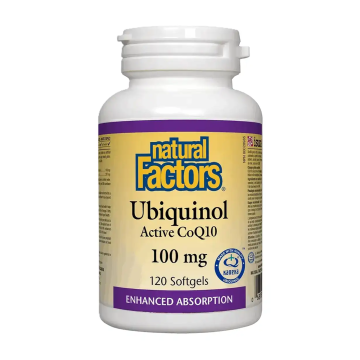 Natural Factors | Ubiquinol Active CoQ10 100mg 120 Softgels
