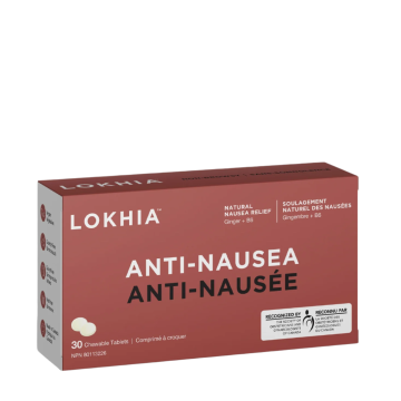 Lokhia | Ginger & Vit B6 Anti-Nausea Lemon Flavour  30 Chewable Tablets