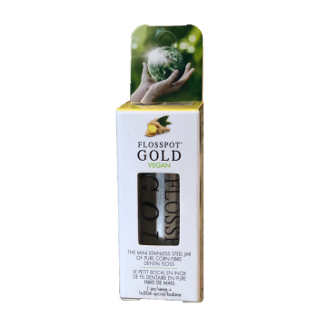 KMH Touches | Floss Pot Gold Vegan Dental Floss