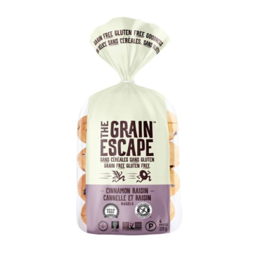 The Grain Escape | Cinnamon Raisin Bagels 4pk