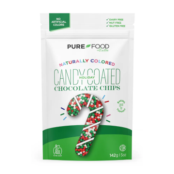 Pure Food | Mini Holiday Candy Coated Chocolate Chips 142g
