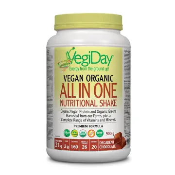 VegiDay | Vegan Organic Decadent Chocolate All-In-One Nutritional Shake Powder