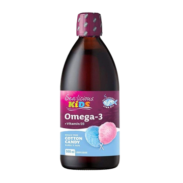 Sealicious | Kids Cotton Candy Omega-3+Vitamin D Liquid 500ml