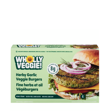Wholly Veggie | Herby Garlic Veggie Burgers 284g