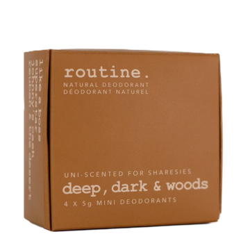 Routine | Deodorant Minis Kit Deep, Dark Woods 4pk