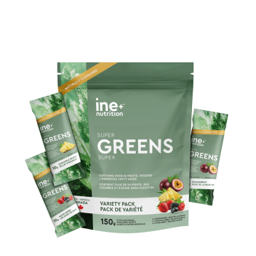 ine+ Nutrition | Super Greens Powder Variety Pack Sachets 15's