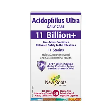 New Roots | Acidophilus Ultra 11 Billion Probiotics Vegetarian Capsules