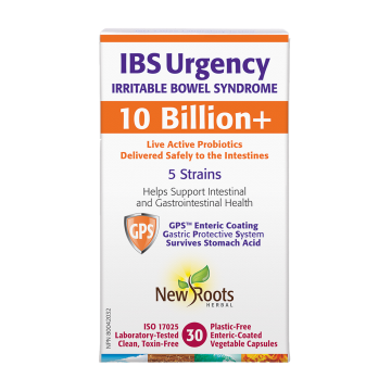 New Roots | IBS Urgency 10 Billion Live Cells Probiotic Vegetarian Capsules