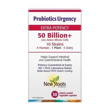 New Roots | Probiotics Urgency 50 Billion Live Cells Vegetarian Capsules