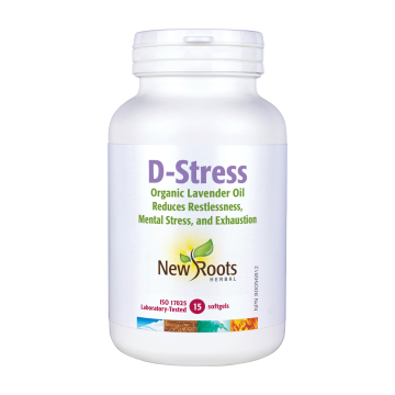 New Roots | D-Stress Organic Lavender Oil Softgels