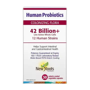 New Roots | Human Probiotic 42 Billion Strength Enteric-Coated Vegetarian Capsules