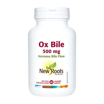 New Roots | Ox Bile 500mg Vegetarian Capsules