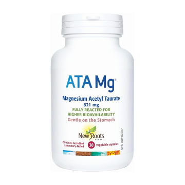 New Roots | ATA Mg Magnesium Acetyl Taurate 30 Vegetarian Capsules