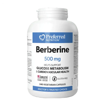 Preferred Nutrition | Berberine 500mg Vegetarian Capsules 240's