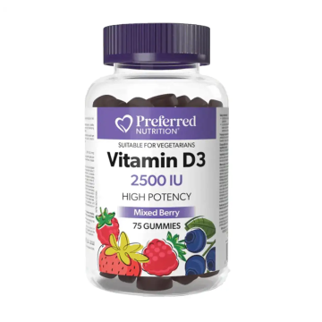 Preferred Nutrition | Vitamin D3 2500IU Mixed Berry Gummies
