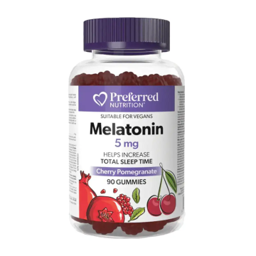 Preferred Nutrition | Melatonin 5mg Cherry Pomegranate Flavour Gummies