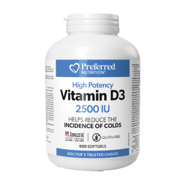 Preferred Nutrition | Vitamin D3 2500IU Softgels