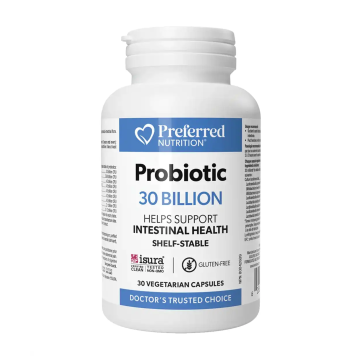 Preferred Nutrition | Probiotic 30 Billion Active Cells 8 Strain  Vegetarian Capsules 30's
