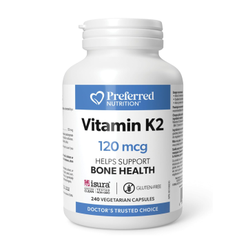 Preferred Nutrition | Vitamin K2 120mcg Vegetarian Capsules 240's