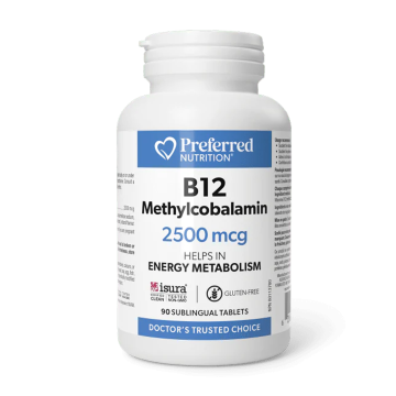 Preferred Nutrition | Vitamin B12 Methylcobalamin 2500mcg Sublingual Tablets
