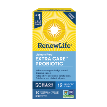 Renew Life | Ultimate Flora Extra Care 50 Billion 12-Strain Probiotic Vegetarian Capsules 30's