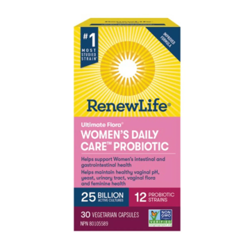 Renew Life | Ultimate Flora Women's Daily Care Probiotic 25 Billion 12-Strain Vegetarian Capsules