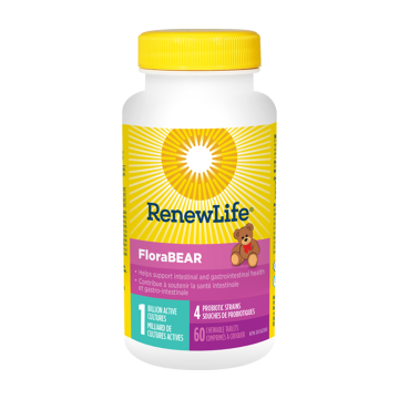 Renew Life | FloraBEAR 1 Billion Probiotic Chewable Tablets