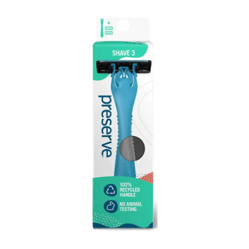 Preserve | Recycled Shave 3 Razor System+2 Cartridges