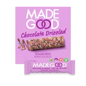 Made Good | Chocolate Drizzled Birthday Cake Flavour Granola Bars