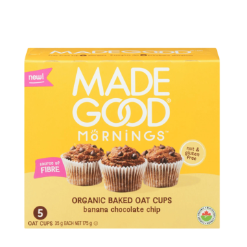 Made Good | Mornings Banana Chocolate Chip Baked Oat Cups 5x35g