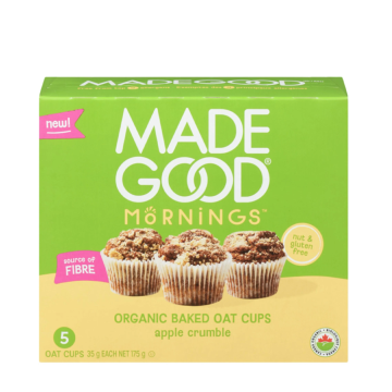 Made Good | Mornings Apple Crumble Baked Oat Cups 5x35g