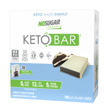 No Sugar Company | Cookies & Cookies Keto Bar Box (12x40g) Net Wt. 480g