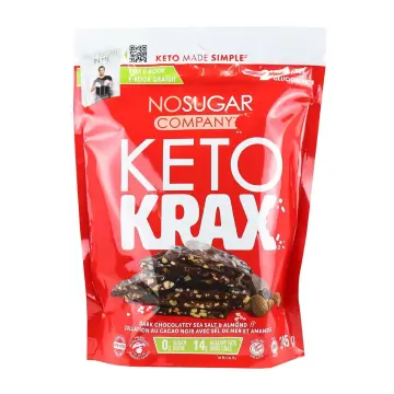 No Sugar Company | Chocolatey Sea Salt & Almond Keto Krax 245g