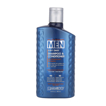 Giovanni | Men 2-In- Daily Shampoo & Conditioner With Ginseng + Eucalyptus 499ml
